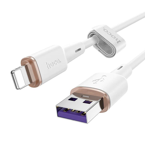 HOCO CX21 USB-A to lightning Strong Silicone 2.4A Fast Charging Data Cable_1.2M